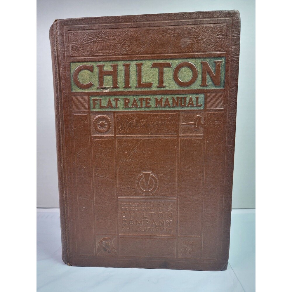 1936 Chilton Flat Rate Manual 10th Edition Vintage Auto Repair Labor Guide